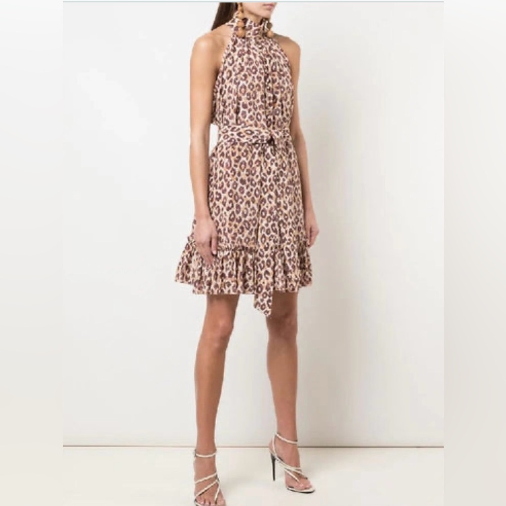 Zimmermann Super Eight Leopard-print Mini Dress